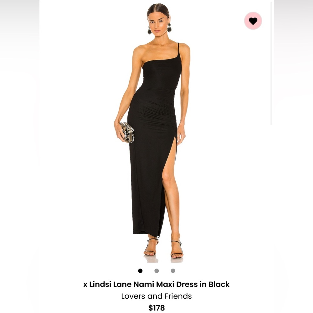 Lovers and friends x lindsi lane nami maxi dress in black